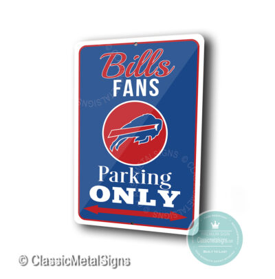 Buffalo Bills Parking Only Sign