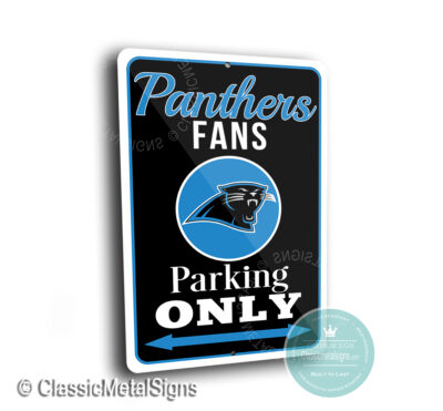 Carolina Panthers Parking Only Signs