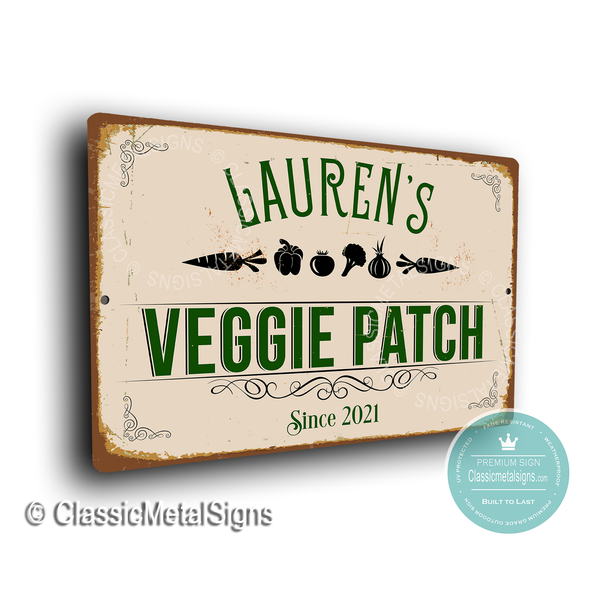 Veggie Patch Sign, Personalized Veggie Patch signs