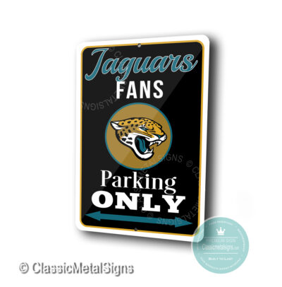 Jacksonville Jaguars Parking Only Signs