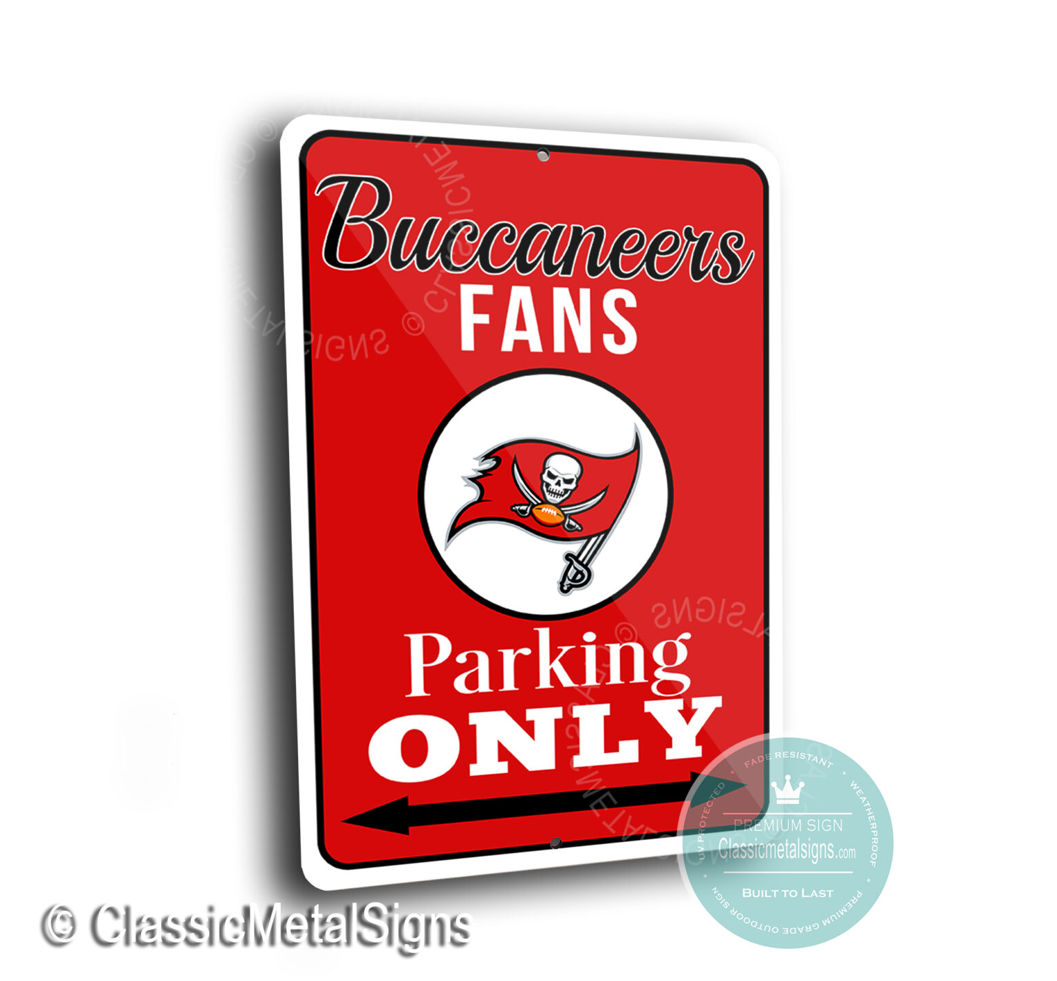 Tampa Bay Buccaneers Parking Only Sign Tampa Bay Buccaneers Nfl