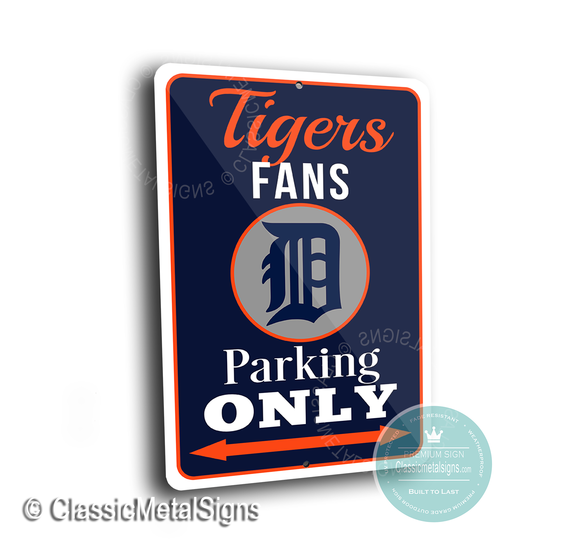 Tigers Parking Only Sign, Detroit Tigers
