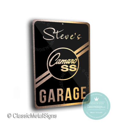 Custom Camaro SS Garage Signs