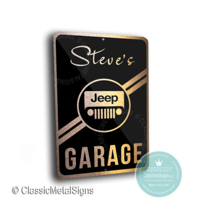 Custom Jeep Garage Signs