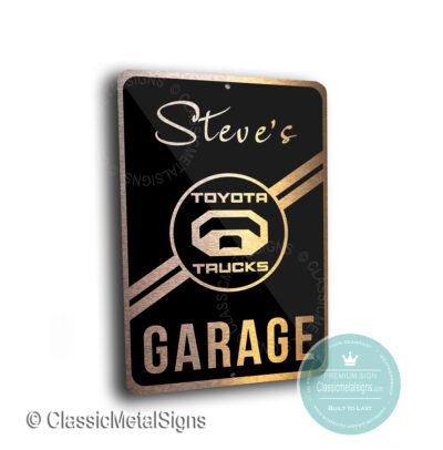 Custom Toyota Trucks Garage Signs