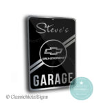 Silverado Garage Signs