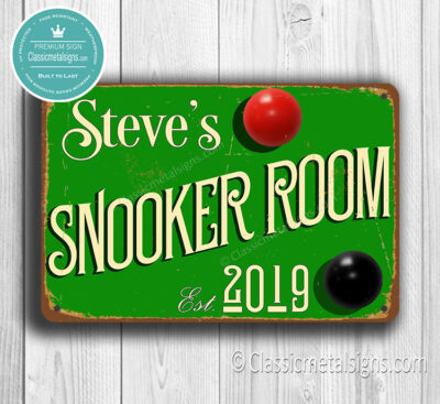 Custom Snooker Sign