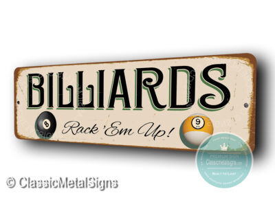 Billiards Signs