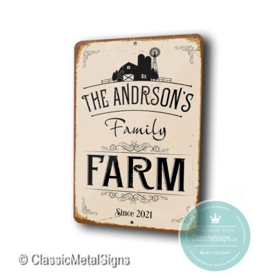 family farm custom sign