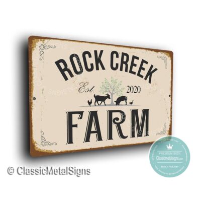 family name farm sign