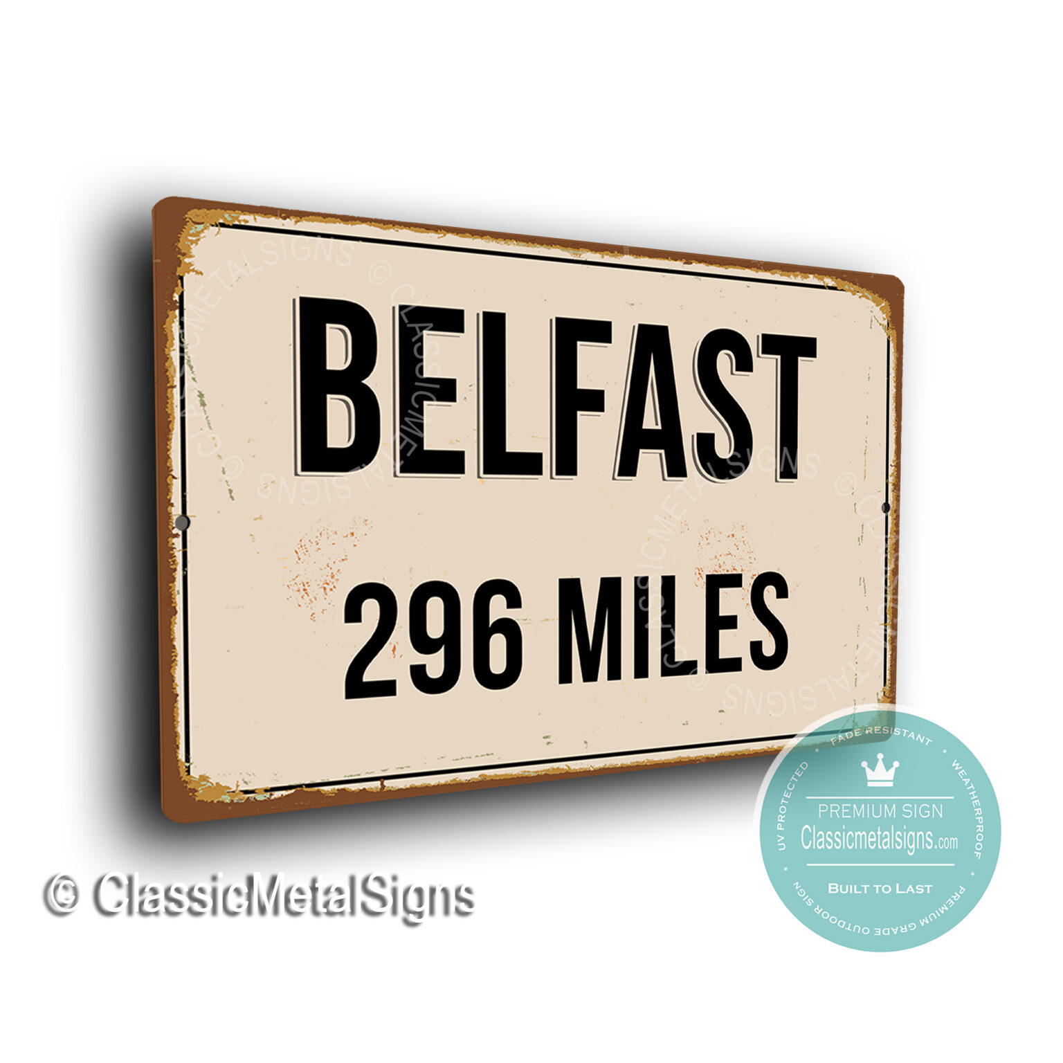 Personalized Belfast Street Sign | Belfast Sign | Belfast Street Signs