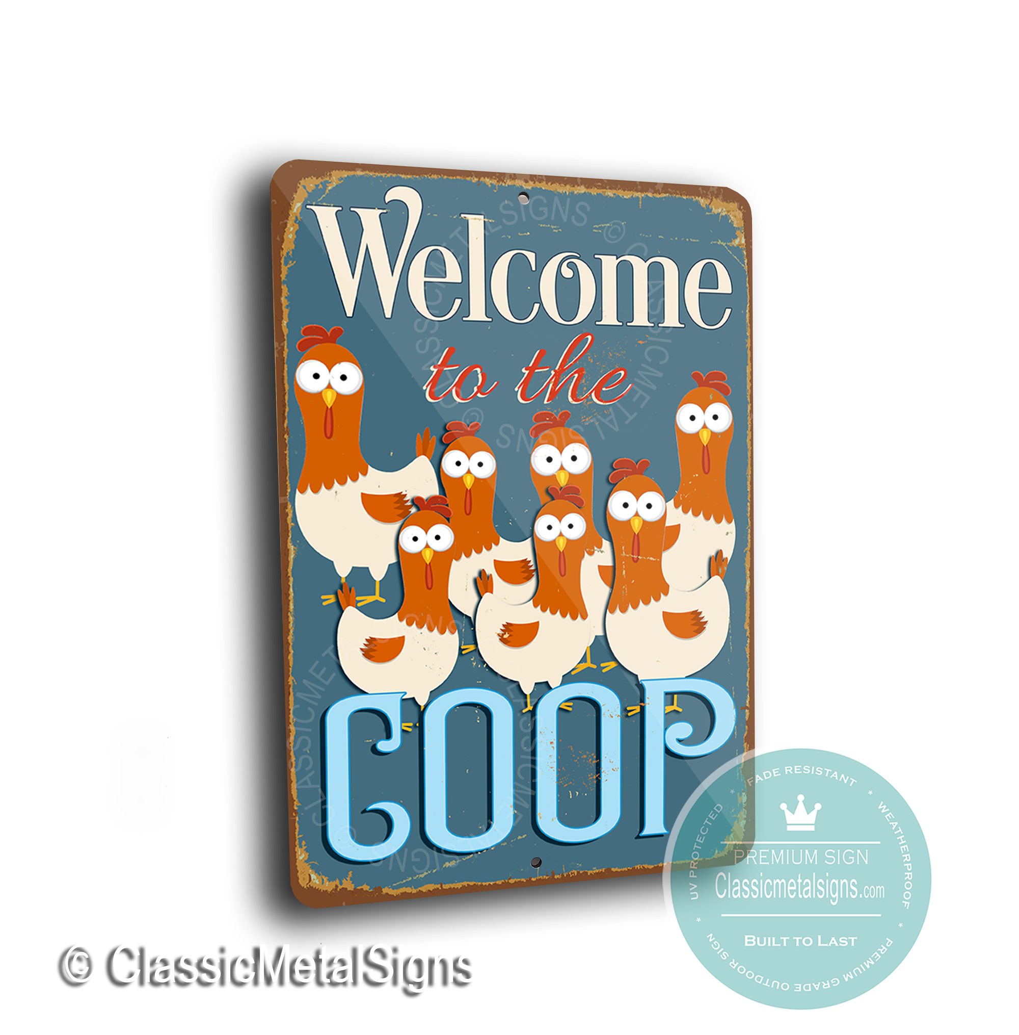 Welcome to the Coop Sign | Chicken Coop Signs | Coop Decor