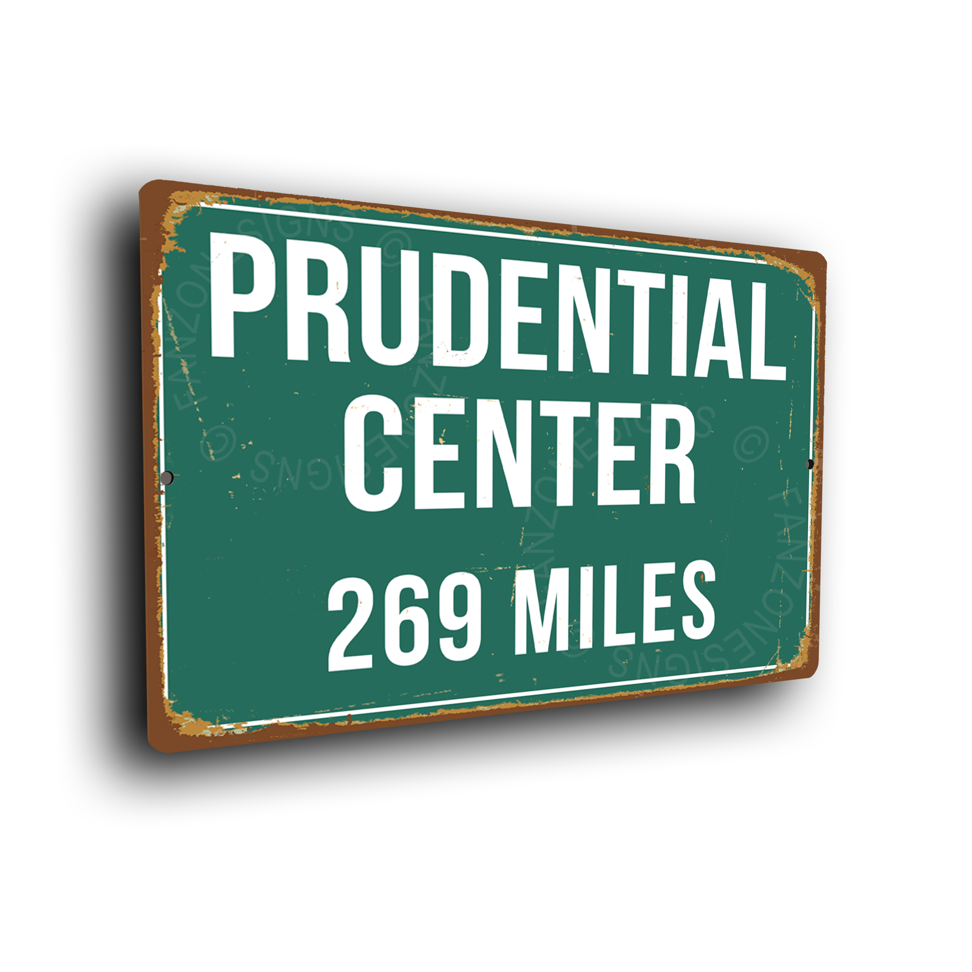Personalized Highway Distance Sign To: PPG Paints Arena Home 
