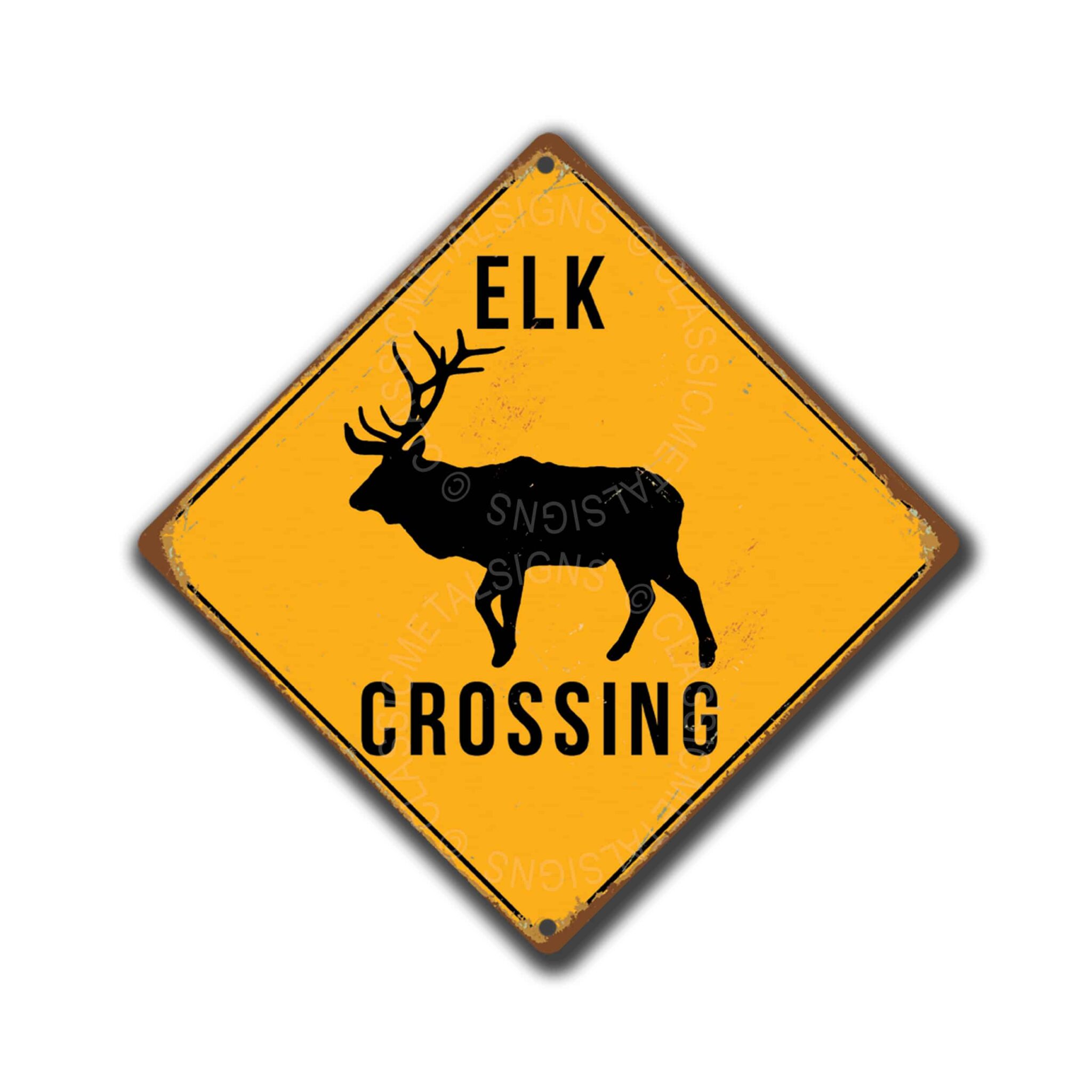 Elk Crossing Shed Sign | Elk Signs | Crossing Sign | Elk Xing