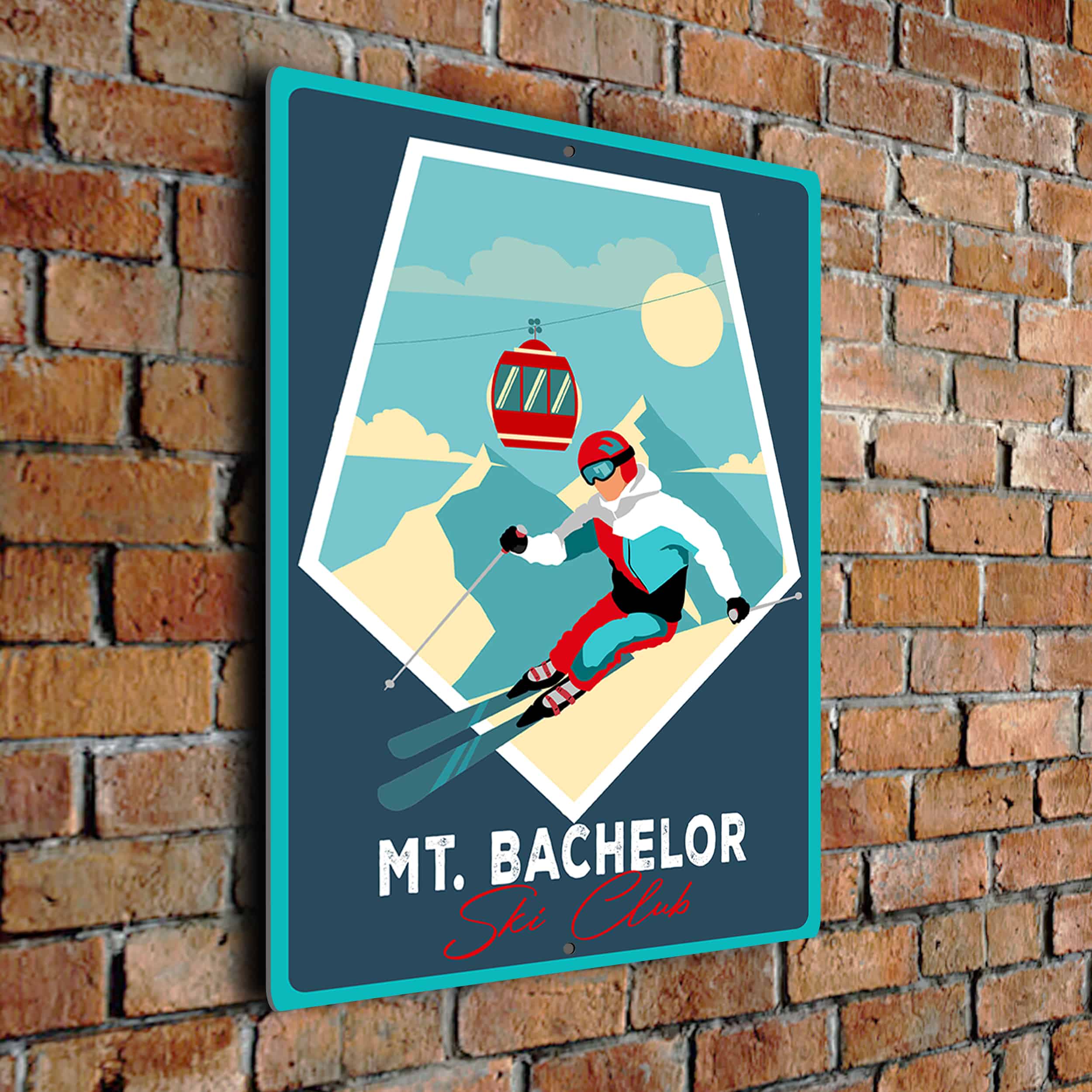 Mt Bachelor Ski Club Sign Mt Bachelor Ski Club Decor Mt Bachelor