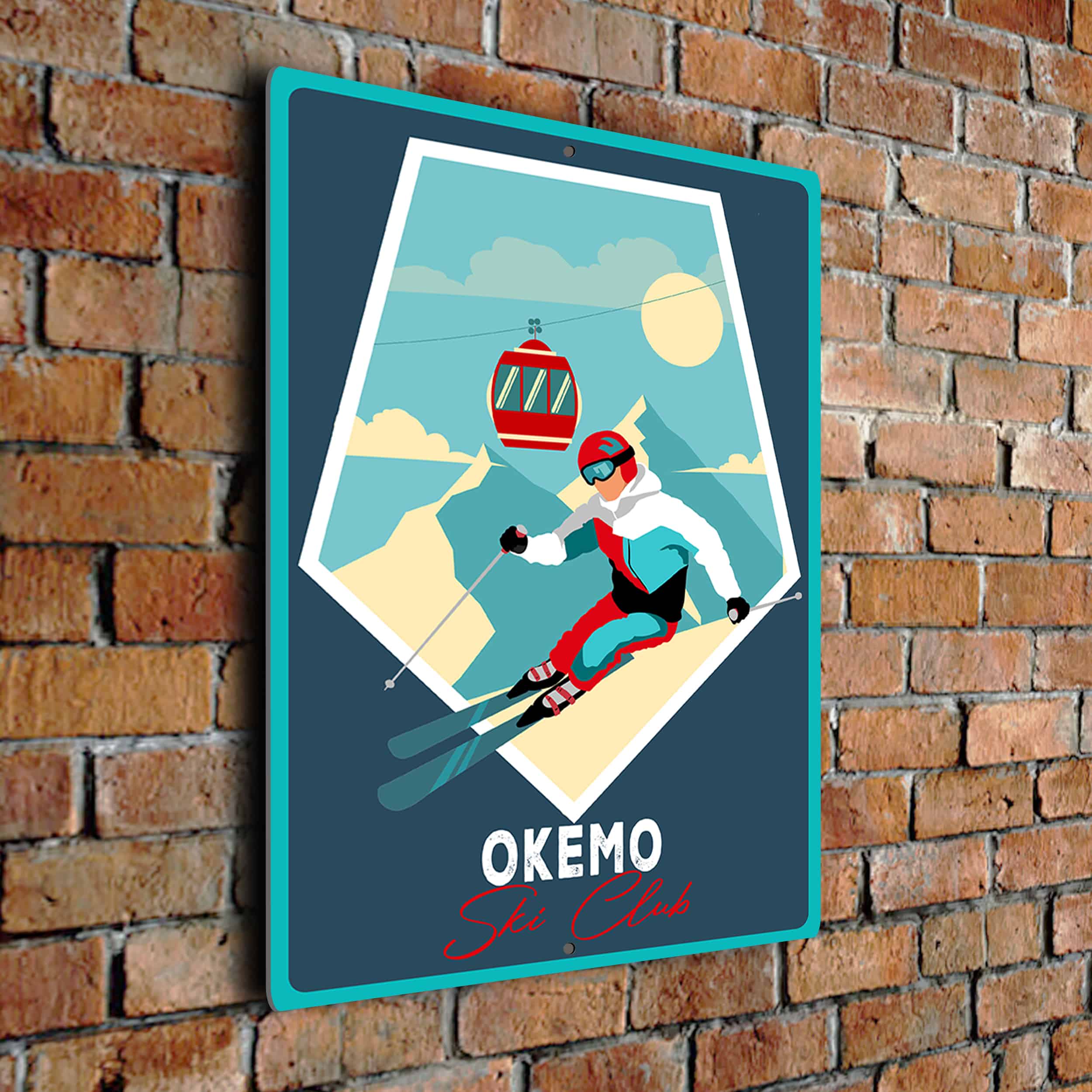 Okemo Ski Club Sign Okemo Ski Club Decor Okemo Ski Club Gift