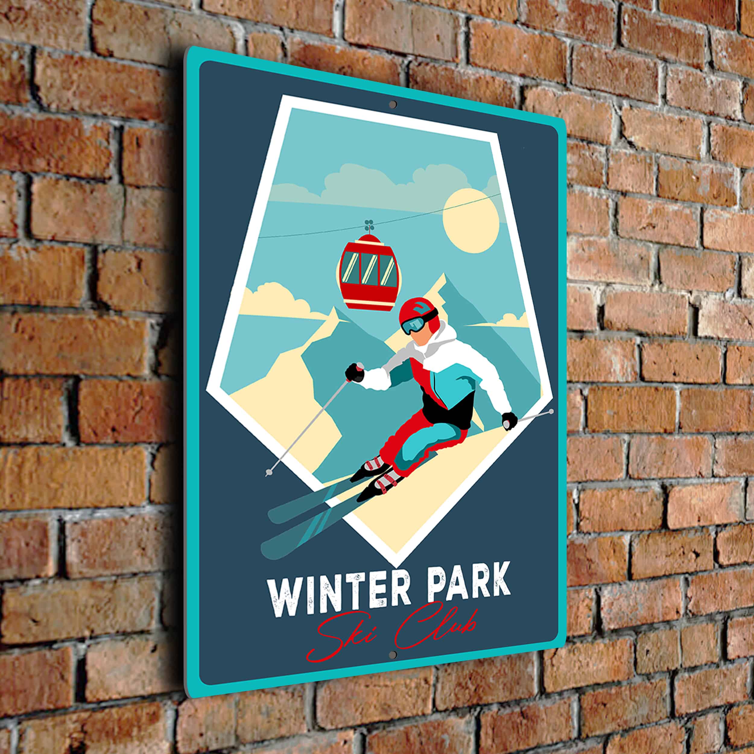 Winter Park Ski Club Sign Winter Park Ski Club Decor Winter Park