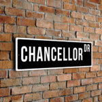 Chancellor street sign