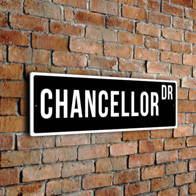 Chancellor street sign