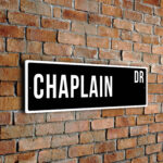 Chaplain street sign