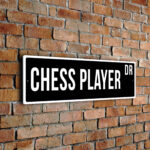 Chess Player street sign