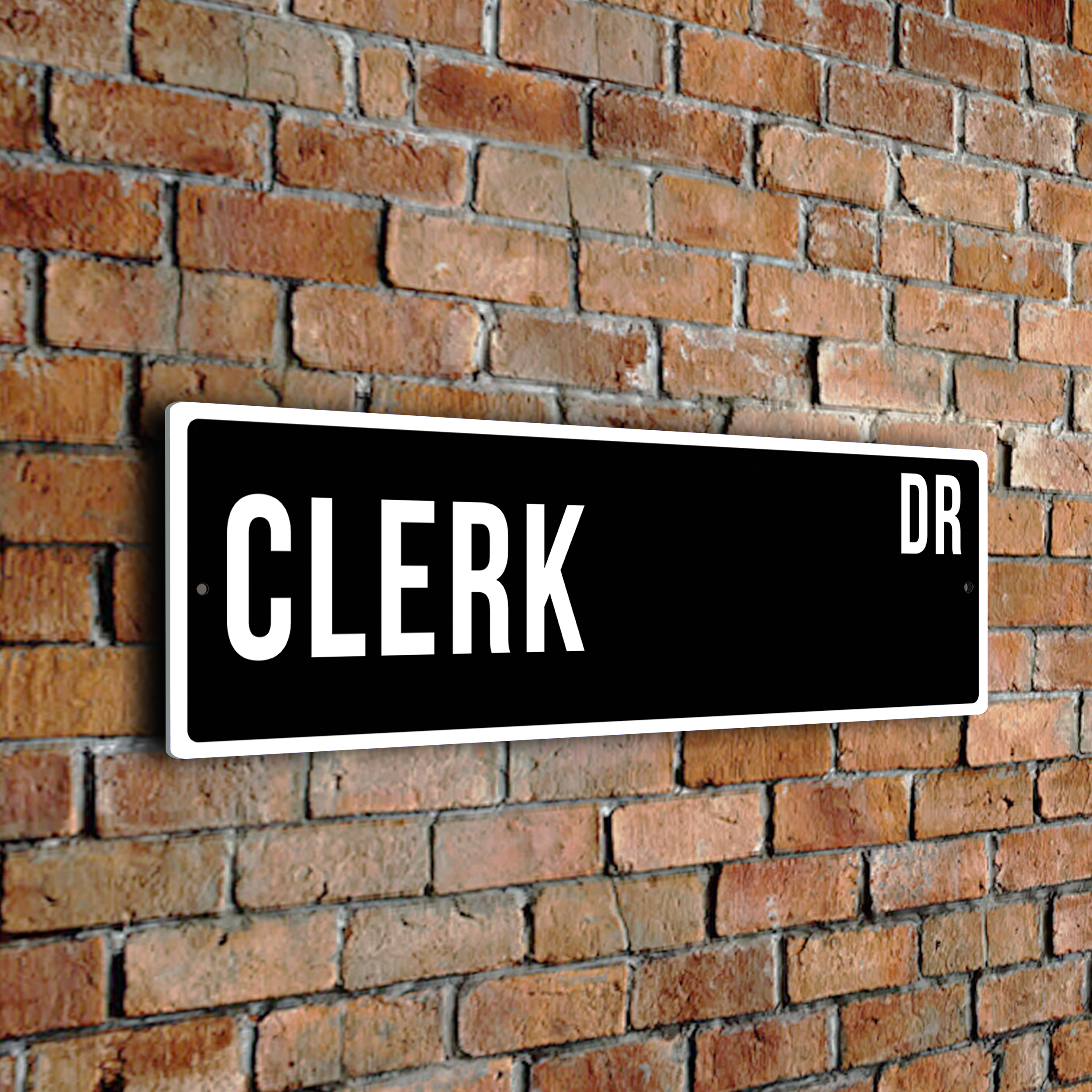 Clerk street sign