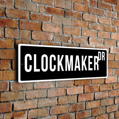 Clockmaker street sign