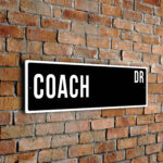 Coach street sign