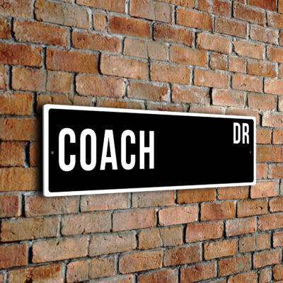 Coach street sign