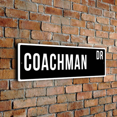 Coachman street sign