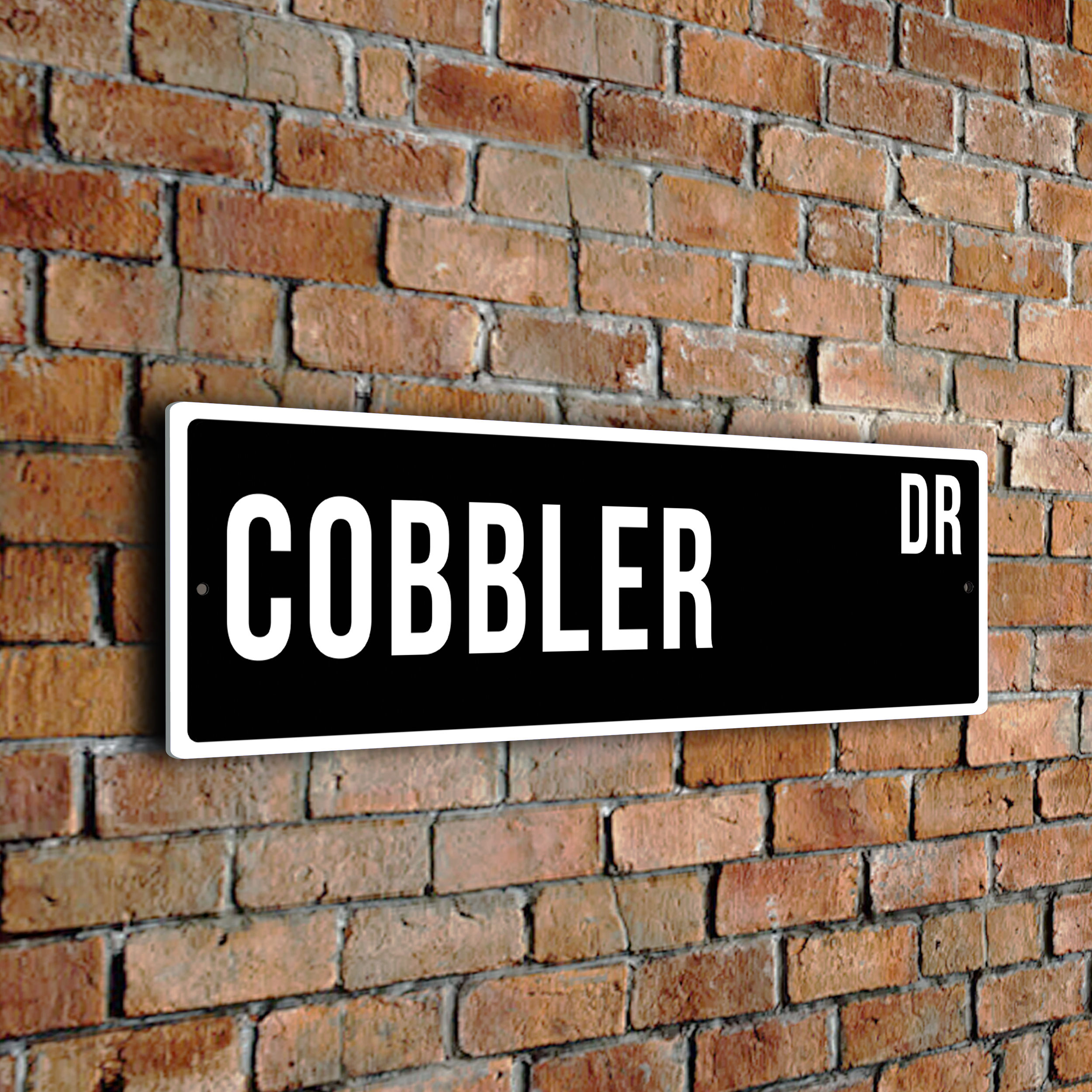 Cobbler street sign