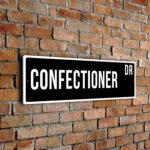 Confectioner street sign