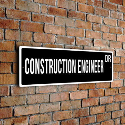 Construction Engineer street sign