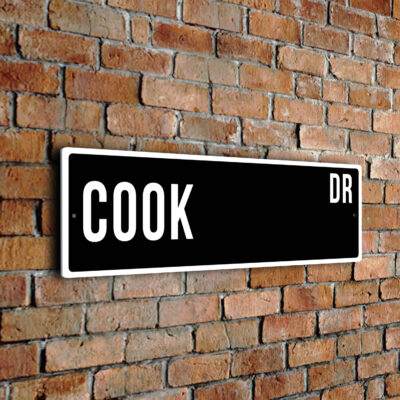 Cook street sign