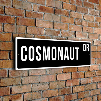 Cosmonaut street sign