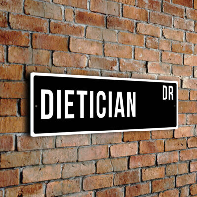 Dietician street sign