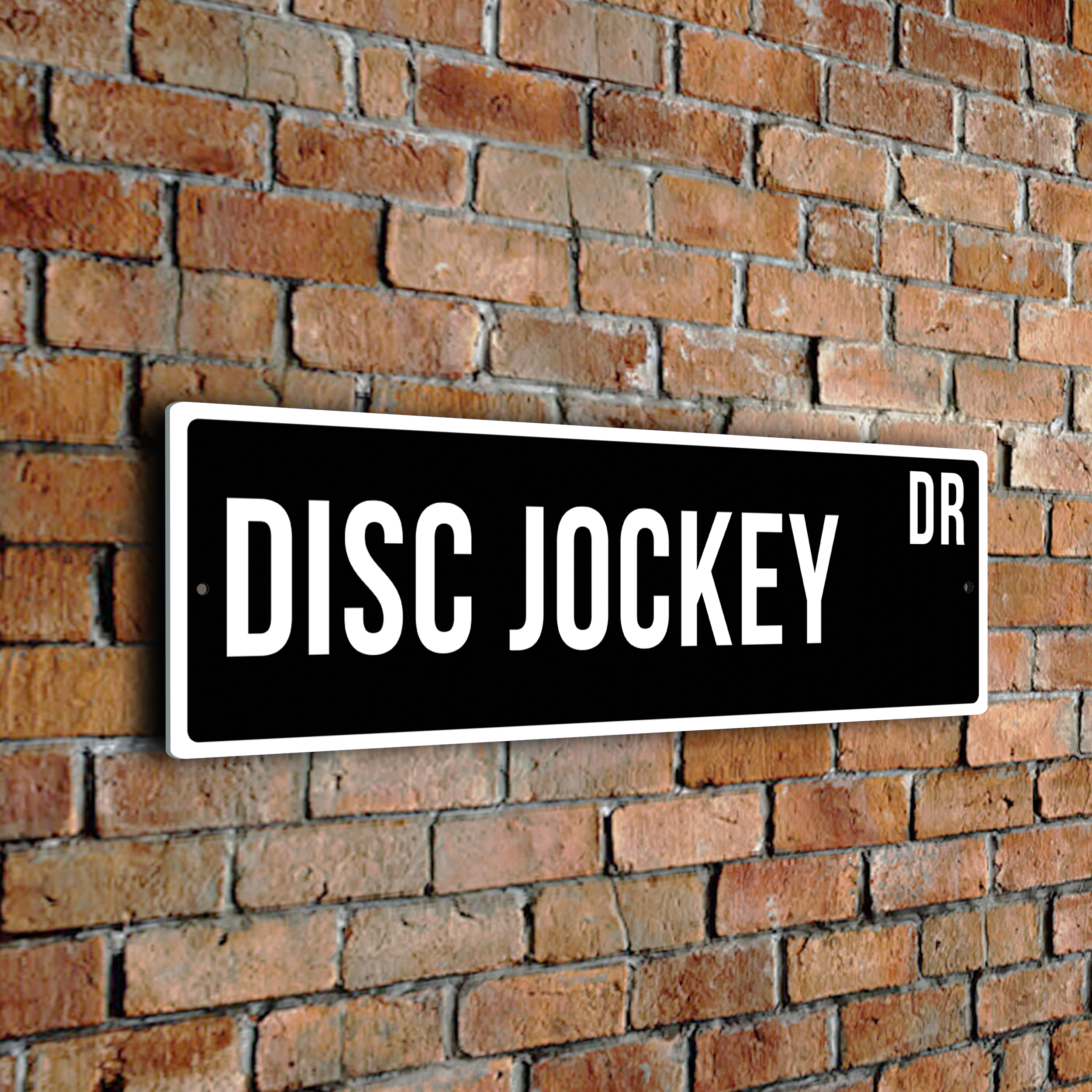 Disc Jockey street sign