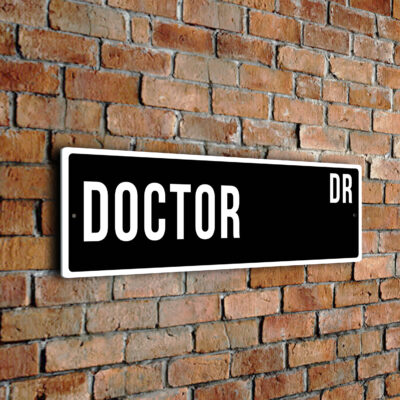 Doctor street sign