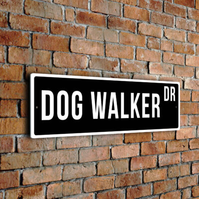 Dog-Walker street sign