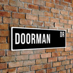 Doorman street sign