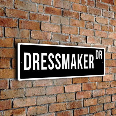 Dressmaker street sign