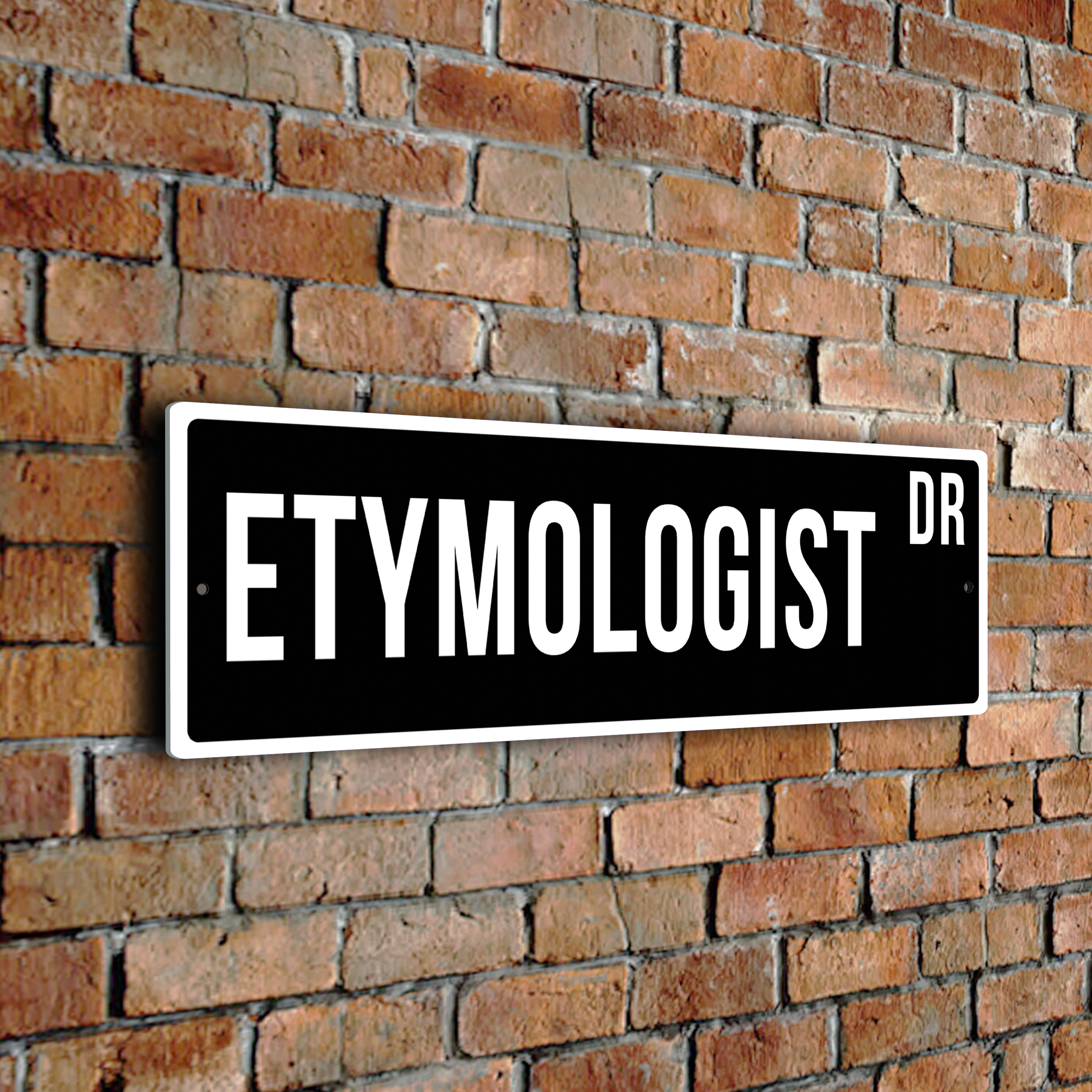 Etymologist street sign