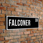 Falconer street sign