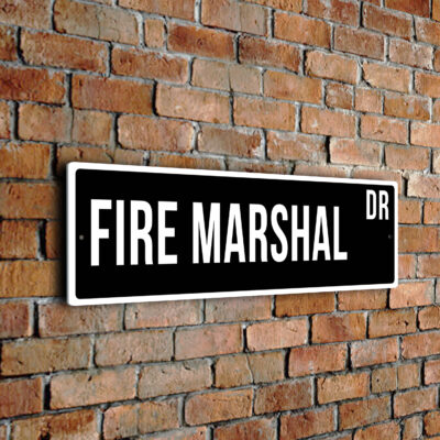 Fire Marshal street sign