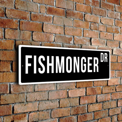 Fishmonger street sign