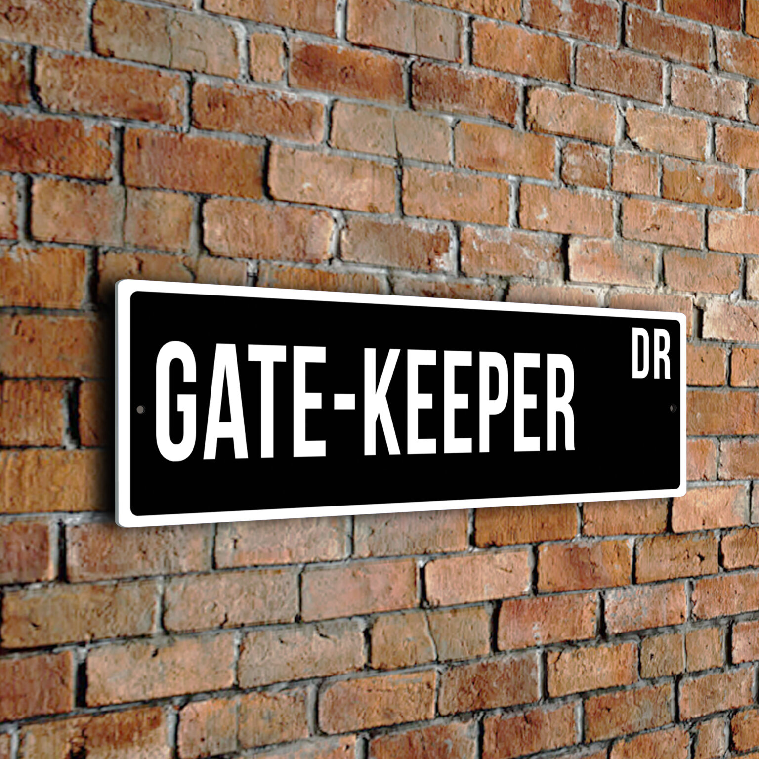 Gate-Keeper Street Sign | Gate-Keeper Gifts | Gift for Gate-Keeper