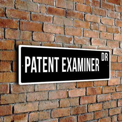 Patent-Examiner street sign