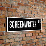 Screenwriter street sign