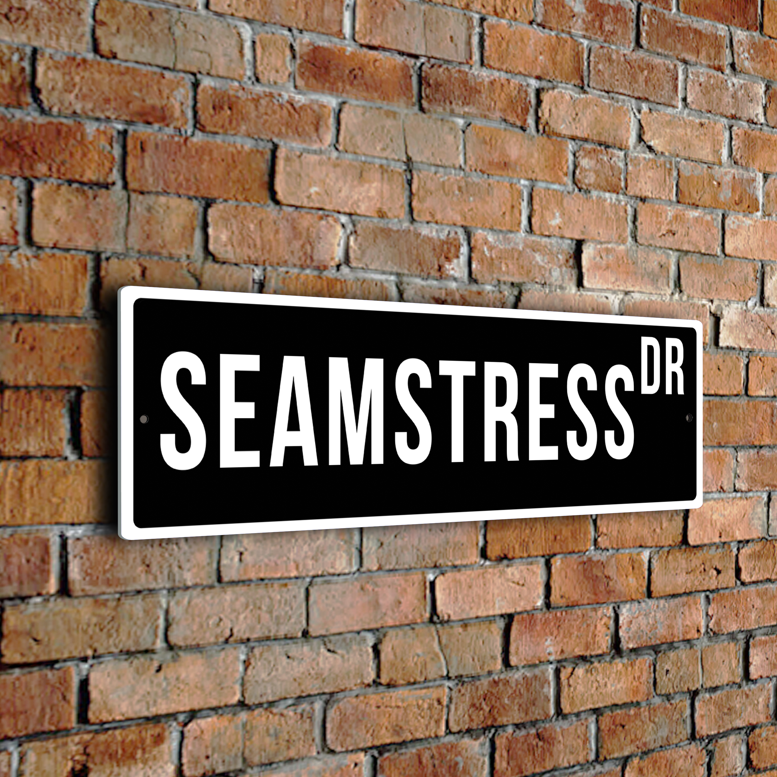 Seamstress street sign