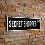 Secret Shopper street sign